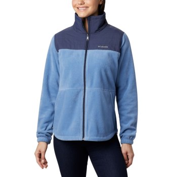 Columbia Sawyer Rapids Overlay Full Zip Fleece, Chamarras Azules Azul Marino Para Mujer | 598617-SHN